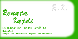 renata kajdi business card